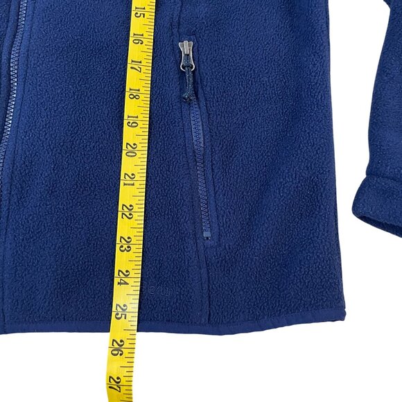 L.L. Bean Women's Fleece Full-Zip Jacket Size Large Blue 3-Season Outdoor Wear - Picture 4 of 5
